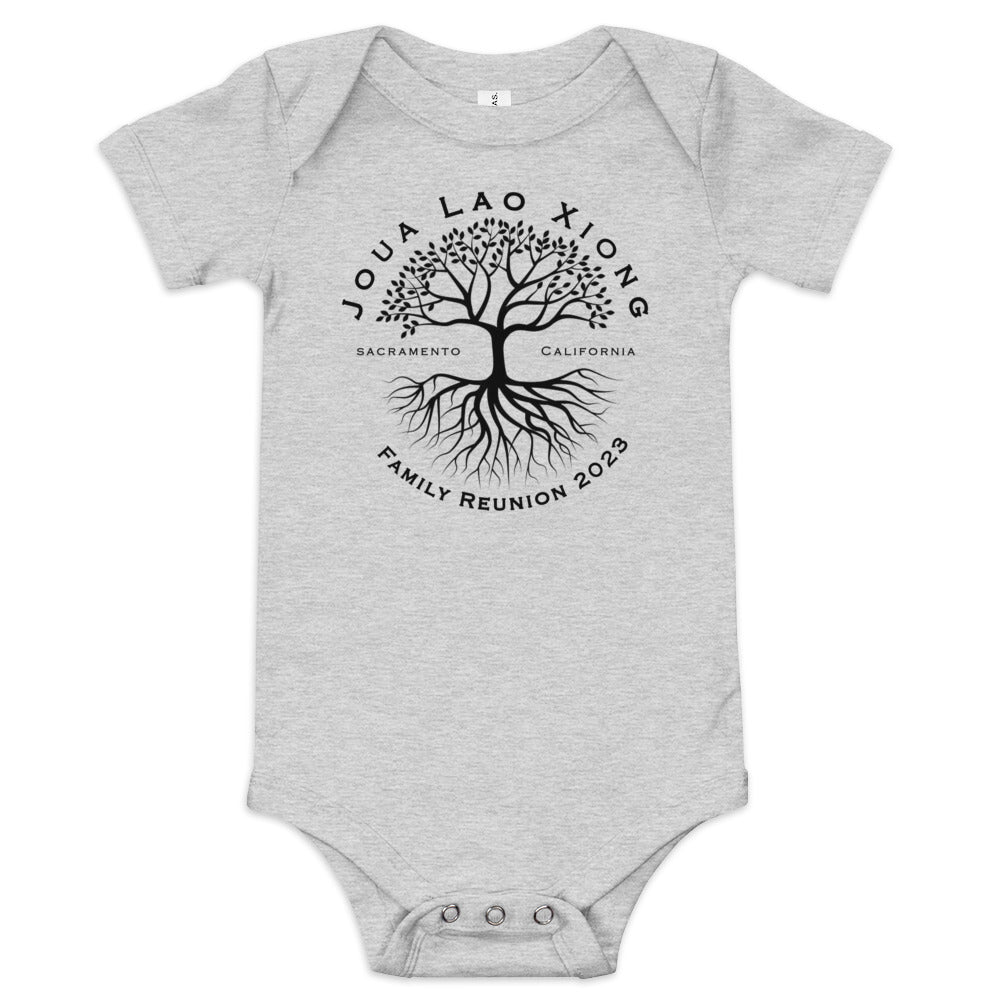 Family Reunion 2023-Tree Design-Baby short sleeve one piece