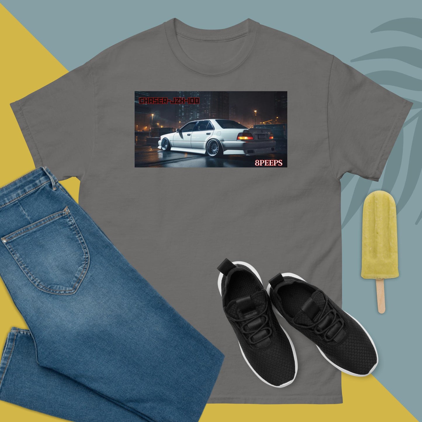 8PEEPS, Chaser-JZX-100-BackSide, Men's classic tee
