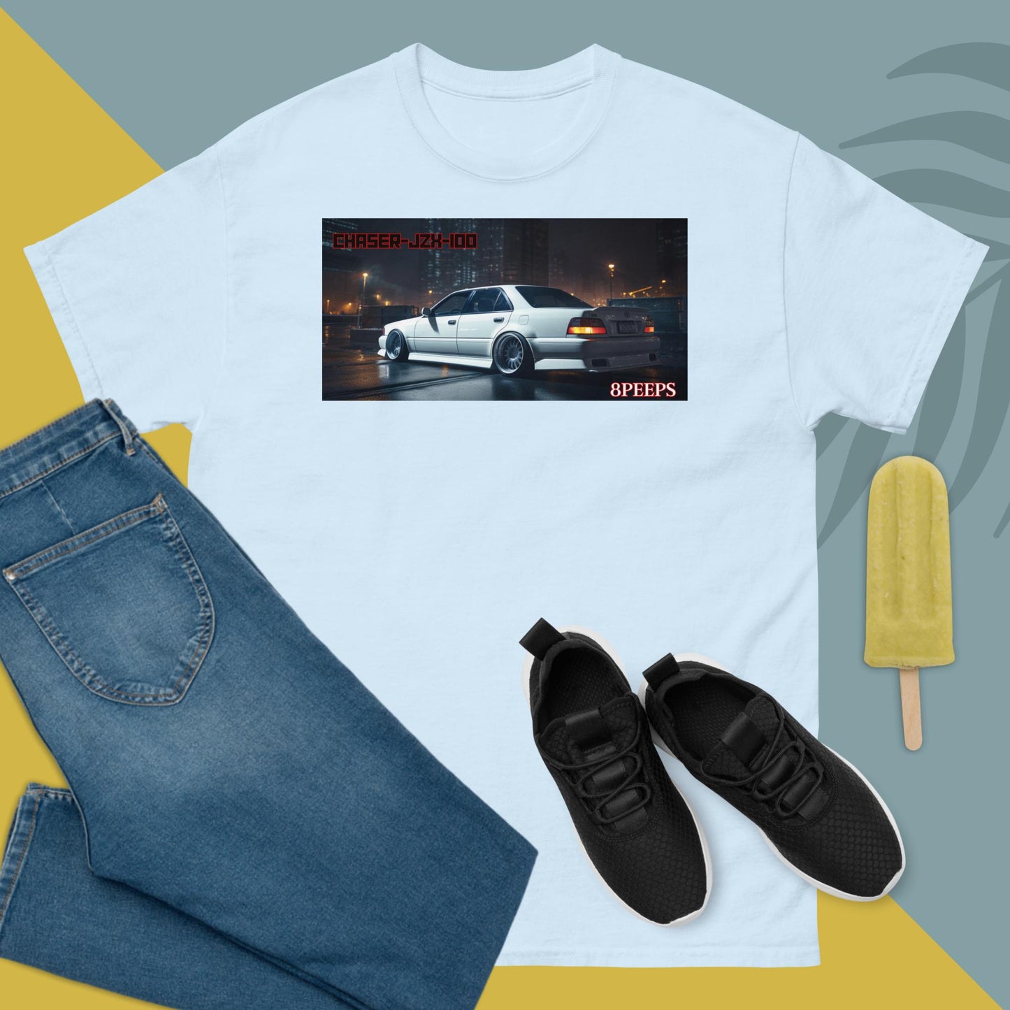 8PEEPS, Chaser-JZX-100-BackSide, Men's classic tee