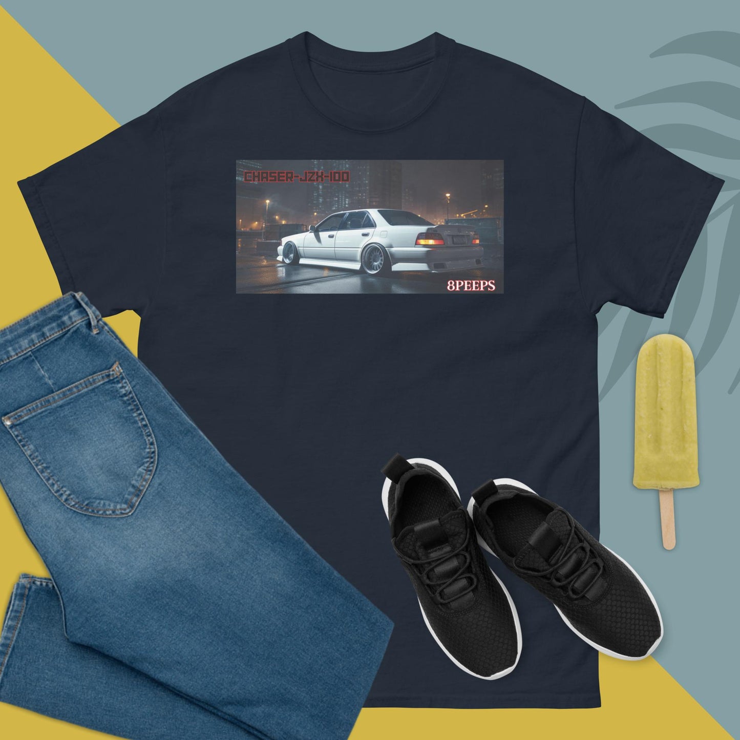 8PEEPS, Chaser-JZX-100-BackSide, Men's classic tee
