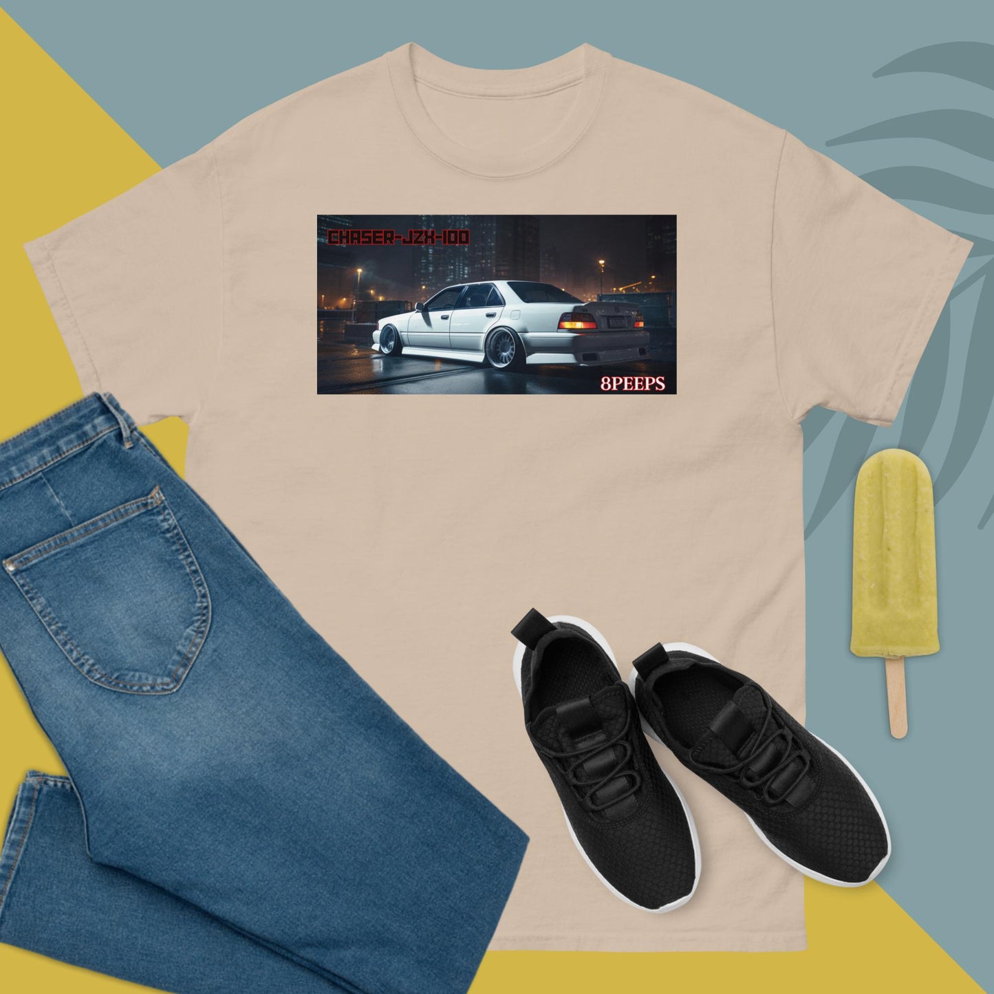 8PEEPS, Chaser-JZX-100-BackSide, Men's classic tee