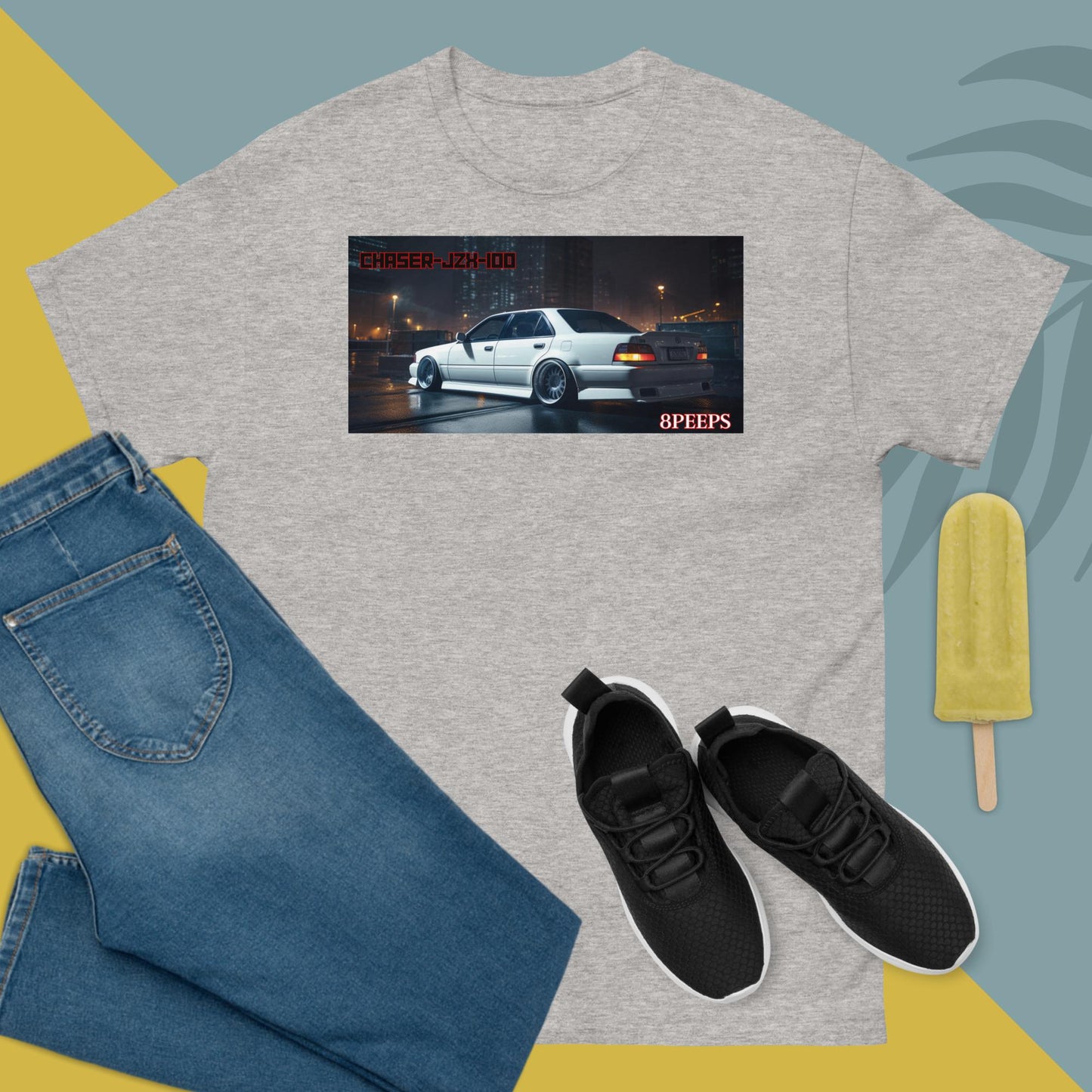 8PEEPS, Chaser-JZX-100-BackSide, Men's classic tee