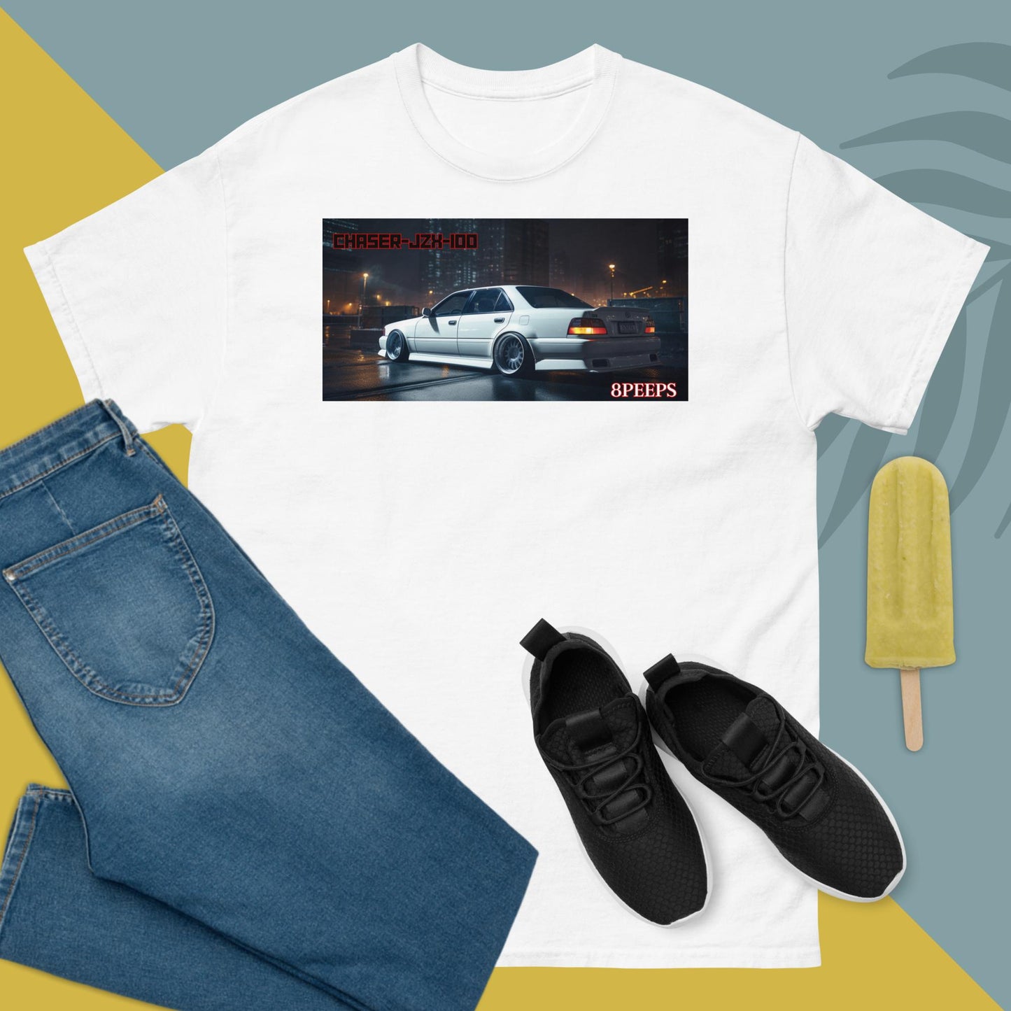 8PEEPS, Chaser-JZX-100-BackSide, Men's classic tee