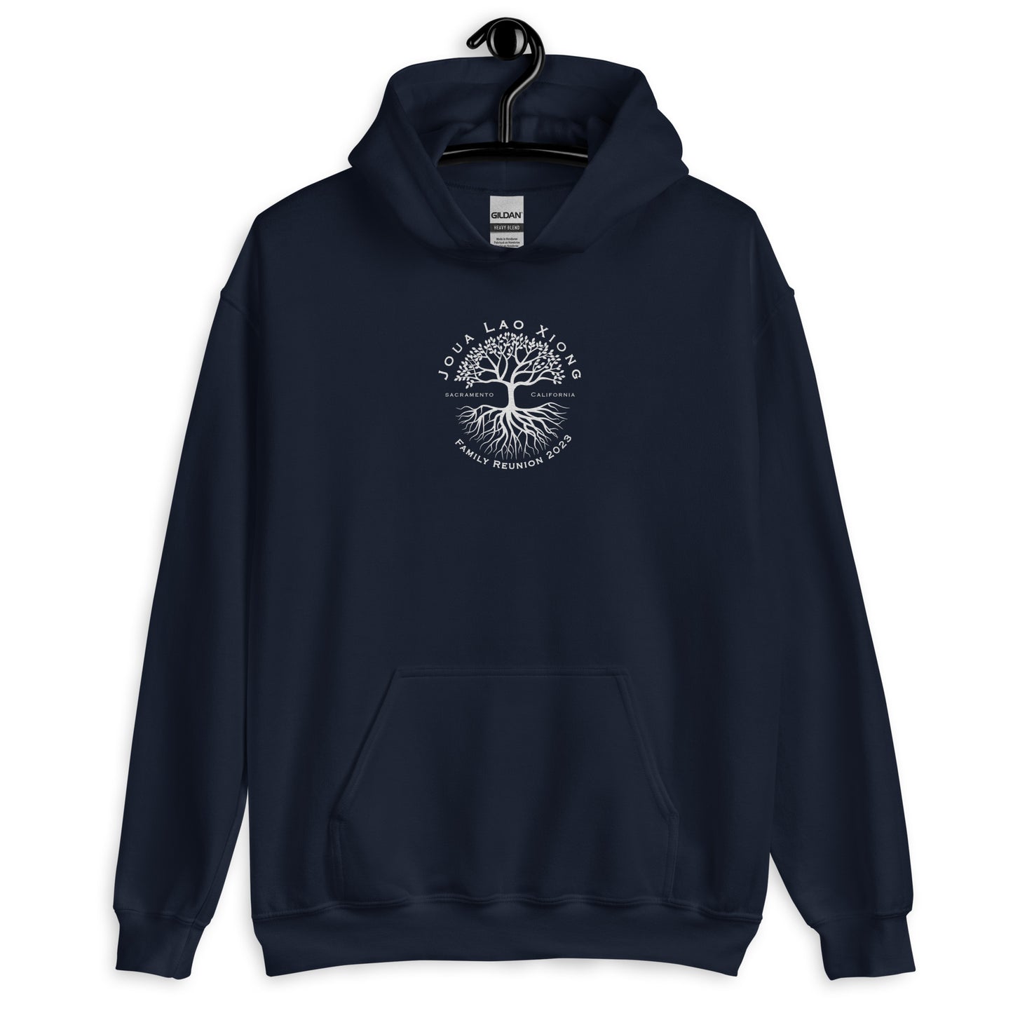 Embordery Center, Joua Lao White-Unisex Hoodie