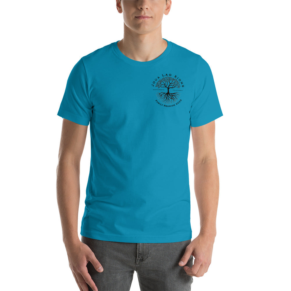 Joua Lao Xiong Family Reunion-Black Tree Design-Unisex t-shirt