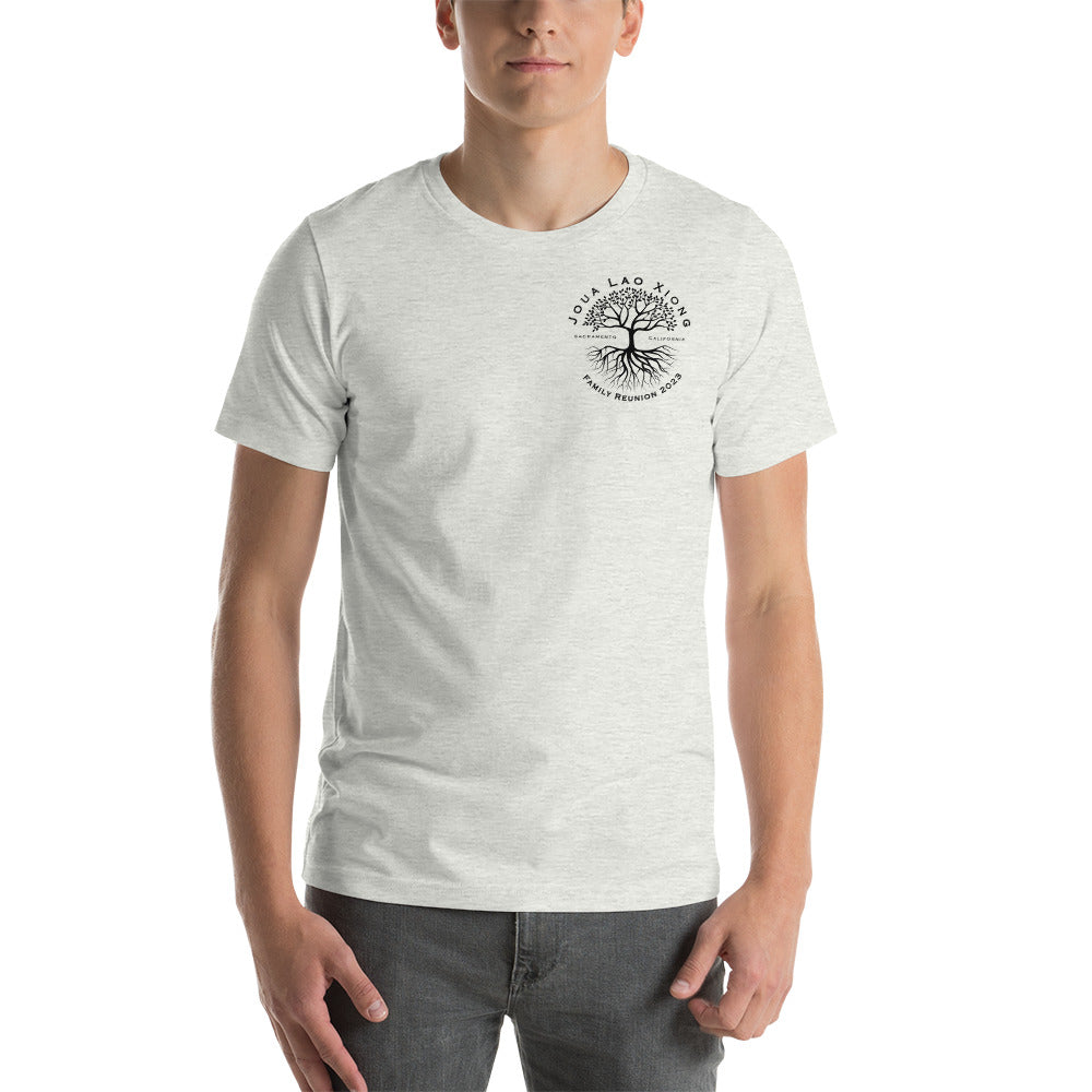 Joua Lao Xiong Family Reunion-Black Tree Design-Unisex t-shirt