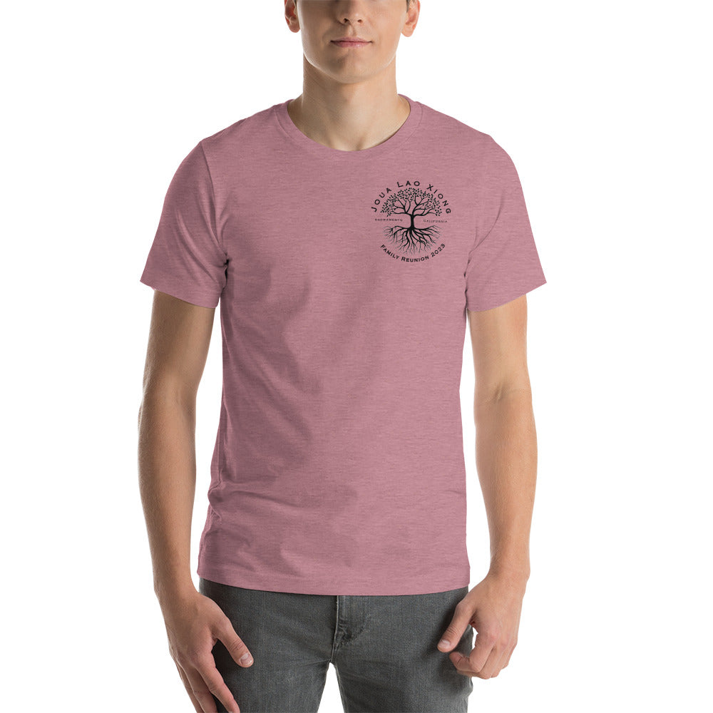 Joua Lao Xiong Family Reunion-Black Tree Design-Unisex t-shirt
