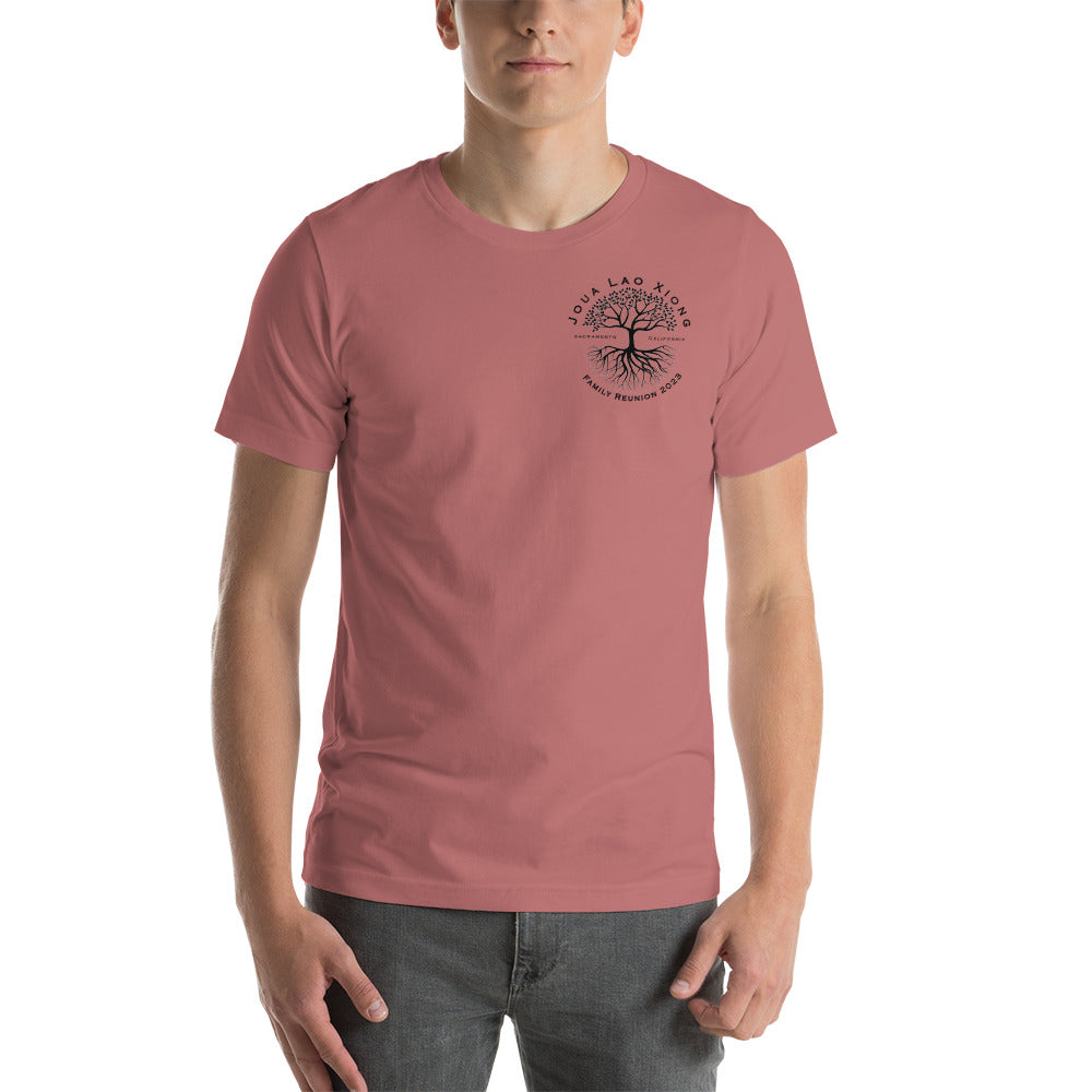 Joua Lao Xiong Family Reunion-Black Tree Design-Unisex t-shirt