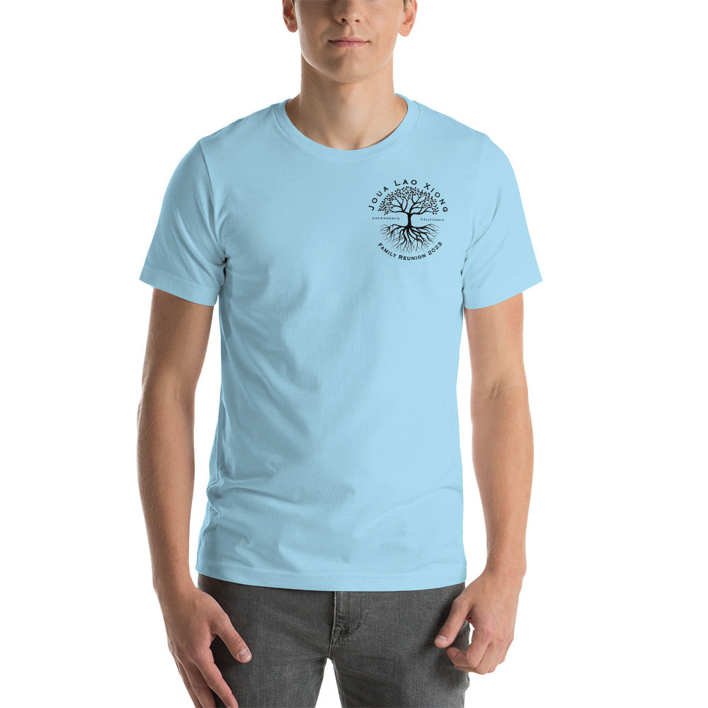 Joua Lao Xiong Family Reunion-Black Tree Design-Unisex t-shirt
