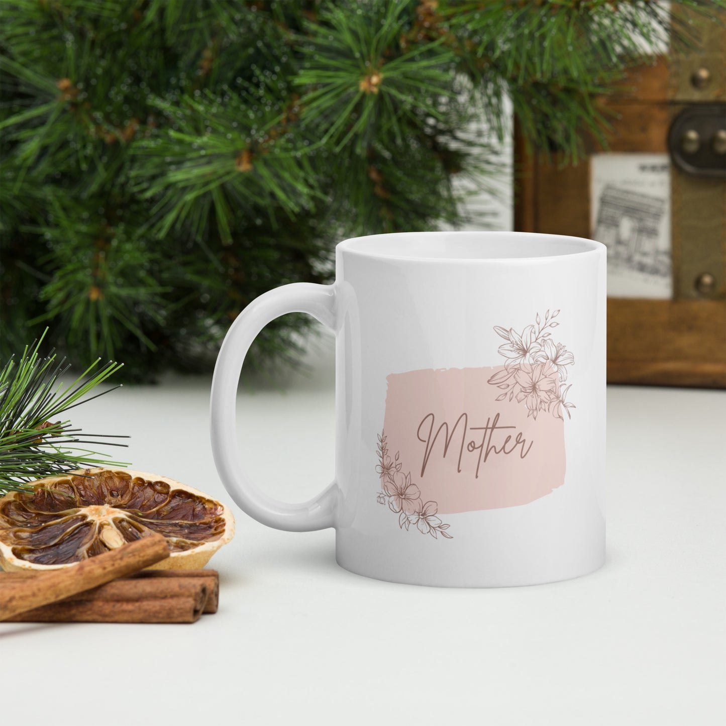 Mother, White glossy mug