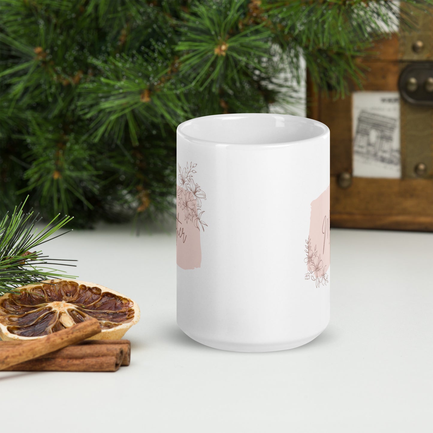 Mother, White glossy mug