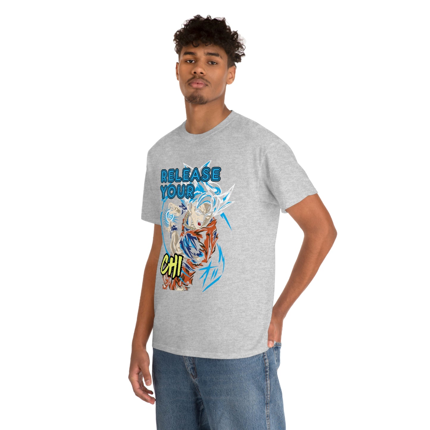 Release Your Chi, Goku Unisex Heavy Cotton Tee