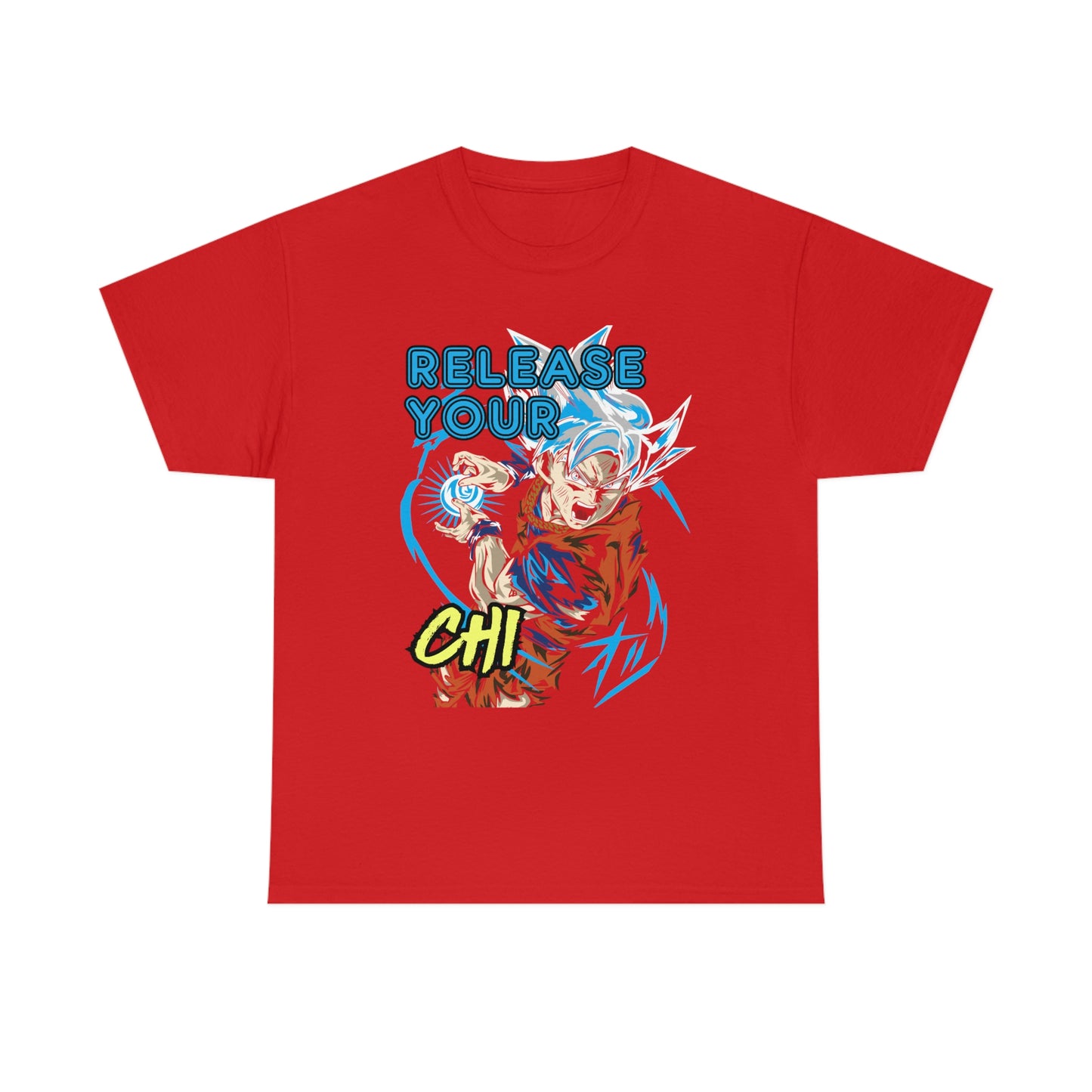 Release Your Chi, Goku Unisex Heavy Cotton Tee