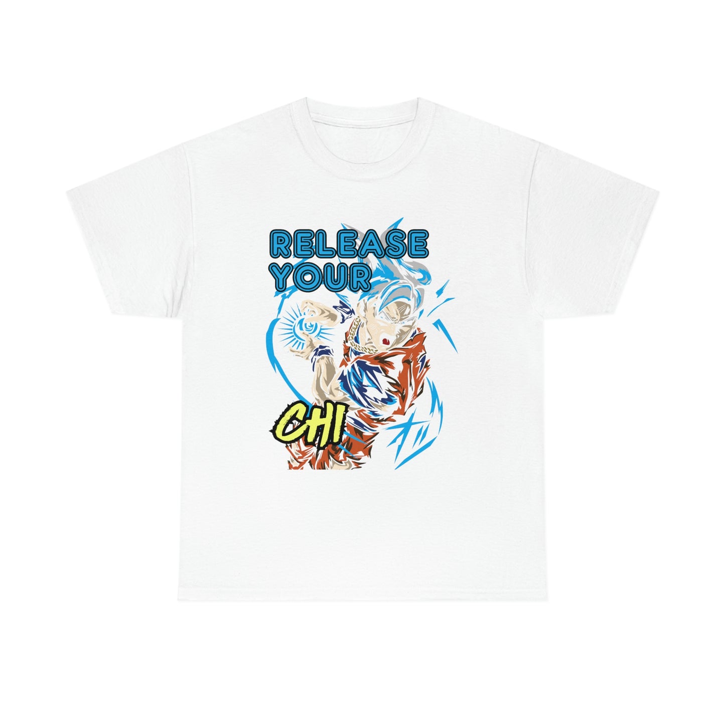 Release Your Chi, Goku Unisex Heavy Cotton Tee