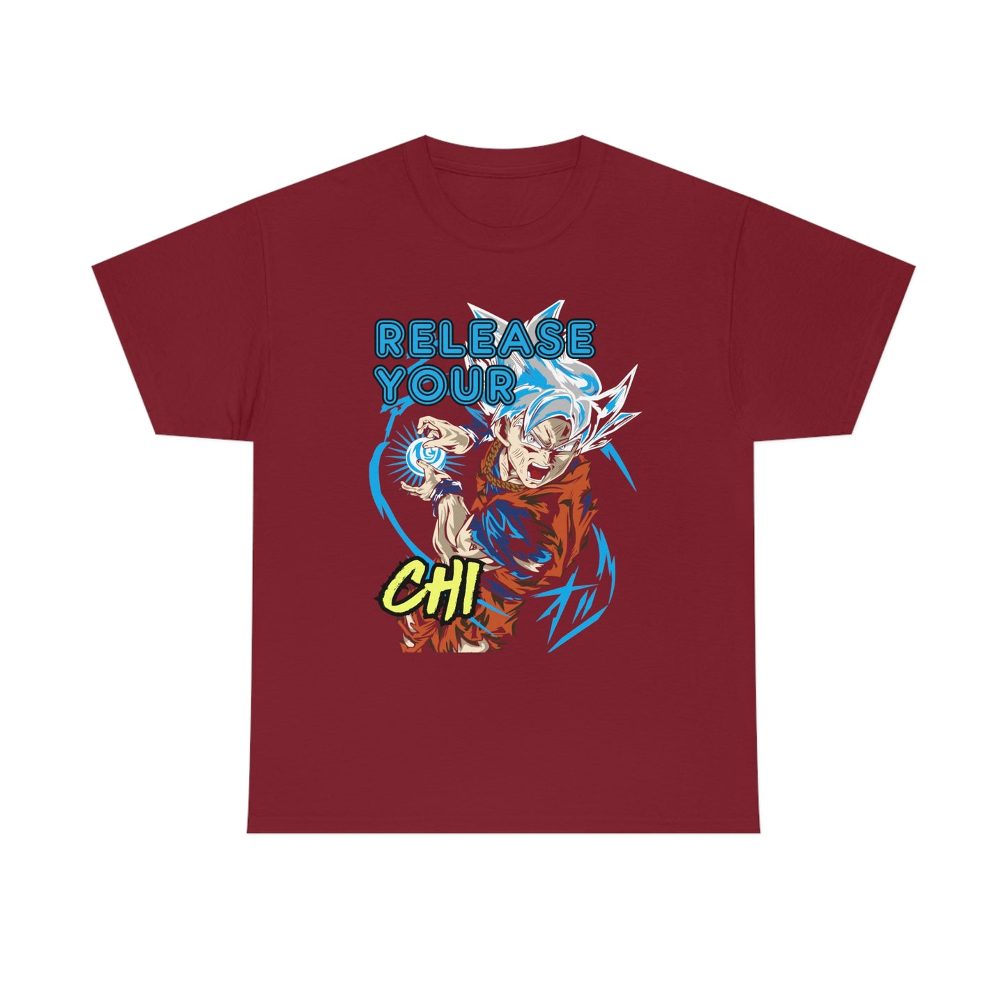 Release Your Chi, Goku Unisex Heavy Cotton Tee