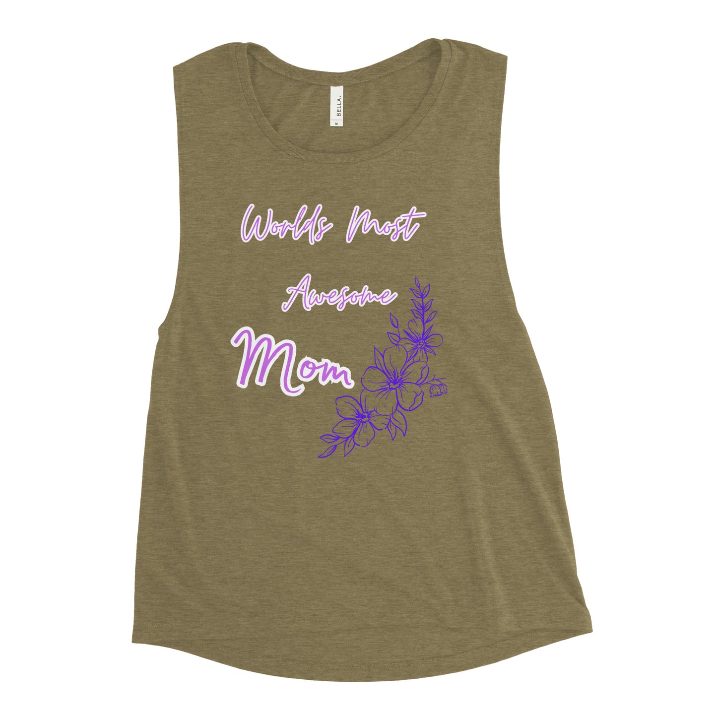 Worlds Most Awesome Mom, Ladies’ Muscle Tank