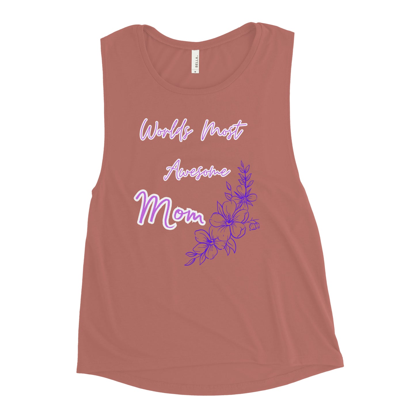 Worlds Most Awesome Mom, Ladies’ Muscle Tank
