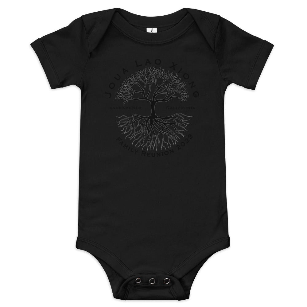 Family Reunion 2023-Tree Design-Baby short sleeve one piece