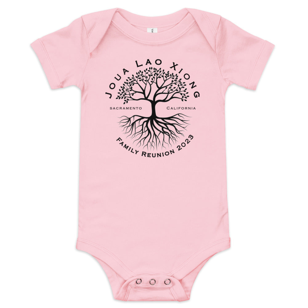 Family Reunion 2023-Tree Design-Baby short sleeve one piece