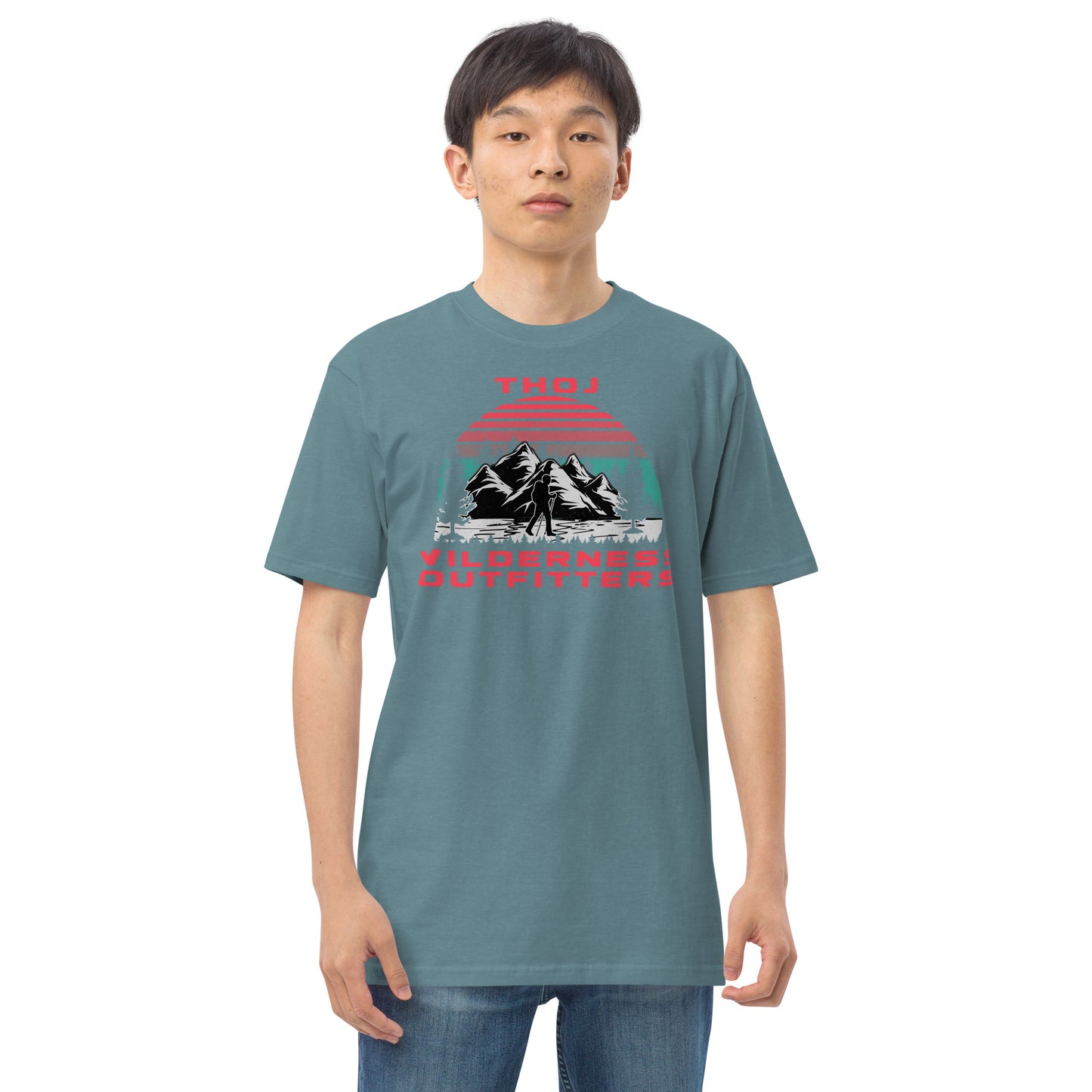 Thoj Wilderness Outfitters Hiker, Men’s premium heavyweight tee