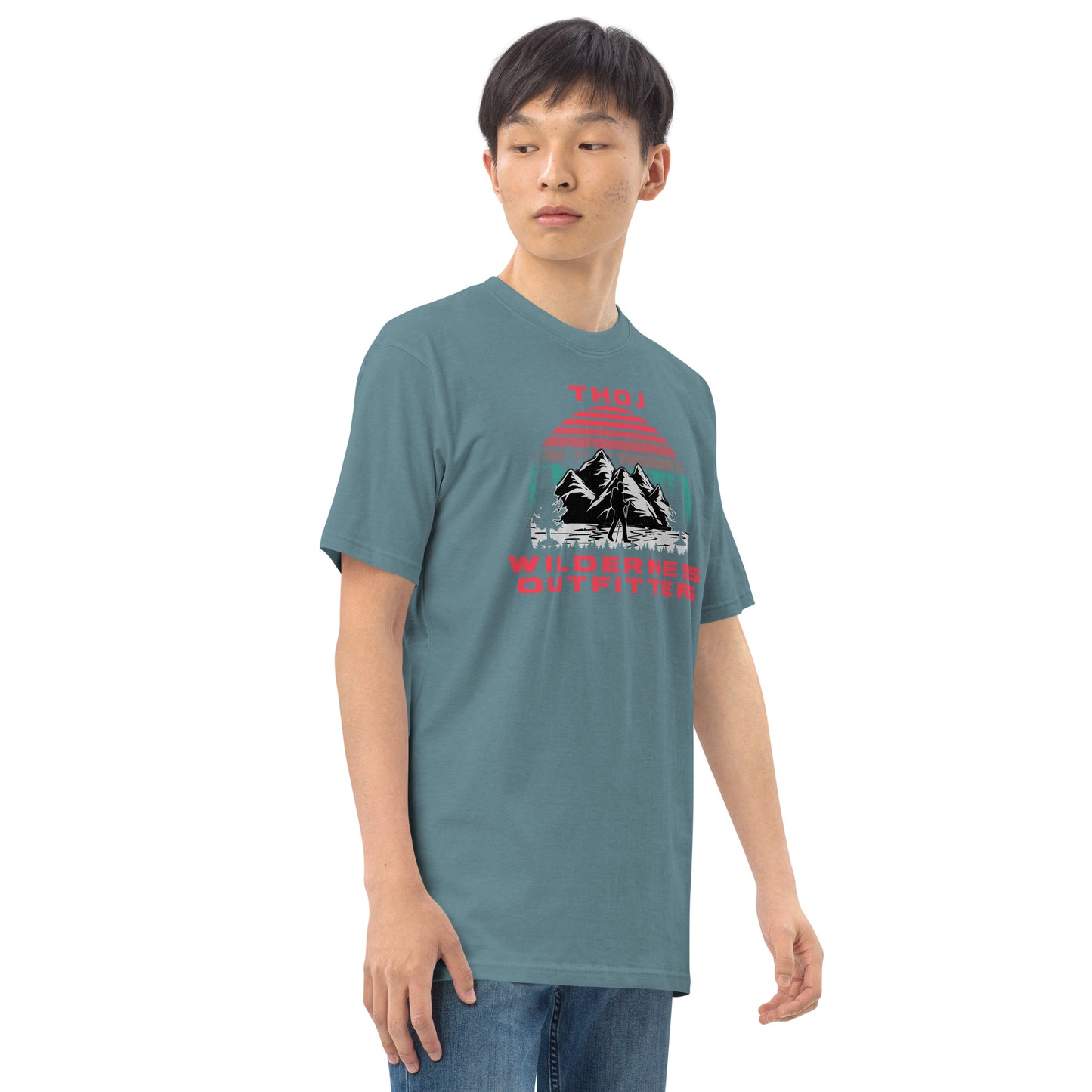 Thoj Wilderness Outfitters Hiker, Men’s premium heavyweight tee