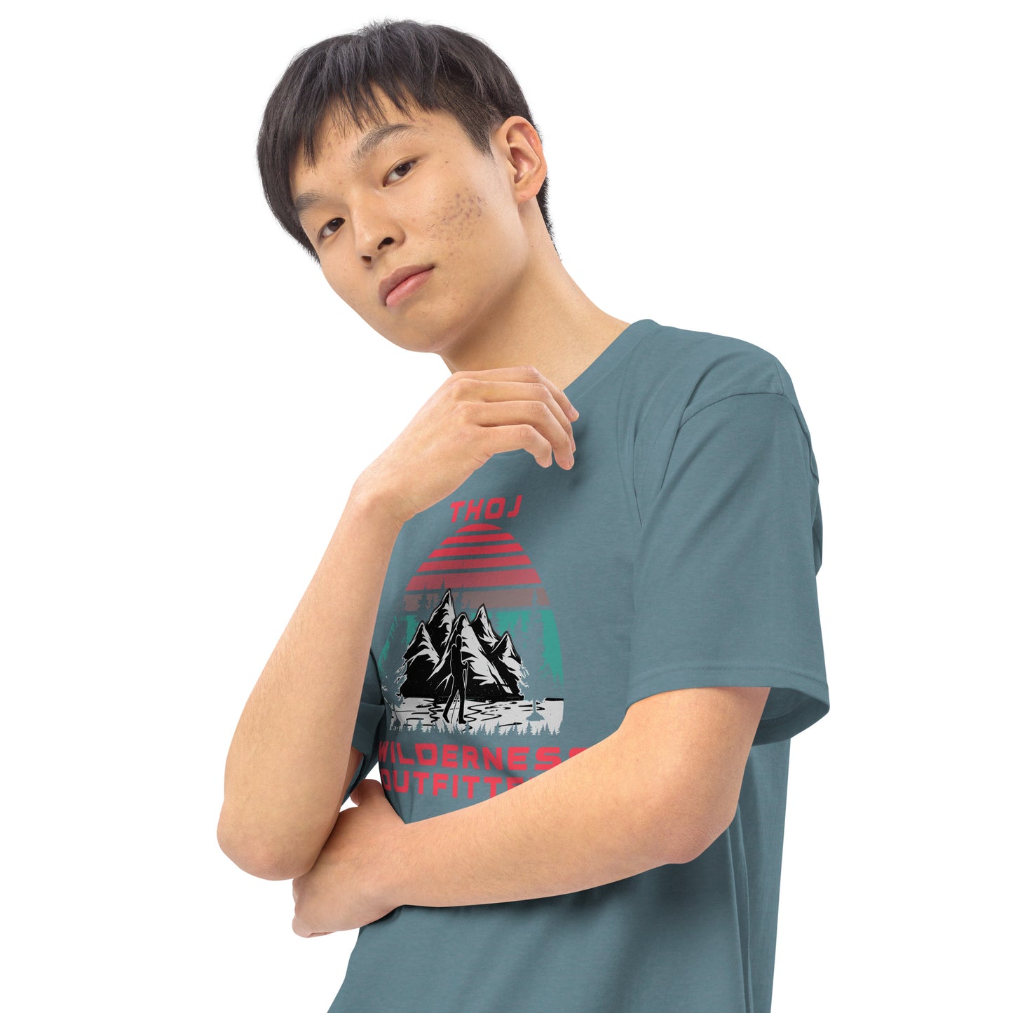 Thoj Wilderness Outfitters Hiker, Men’s premium heavyweight tee