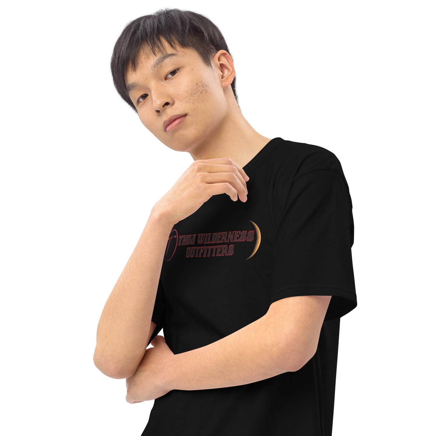 Always Late Because PooPooing, Men’s premium heavyweight tee