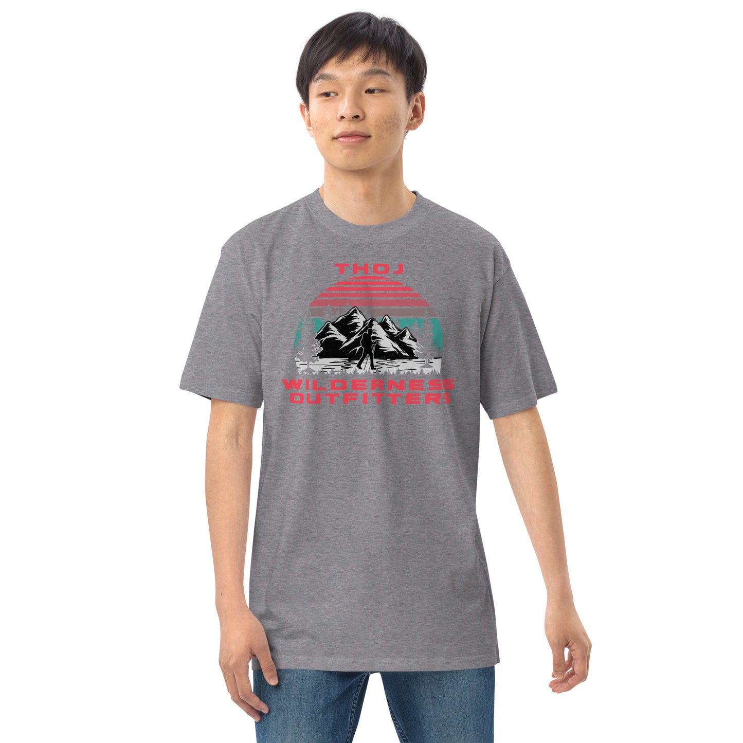 Thoj Wilderness Outfitters Hiker, Men’s premium heavyweight tee