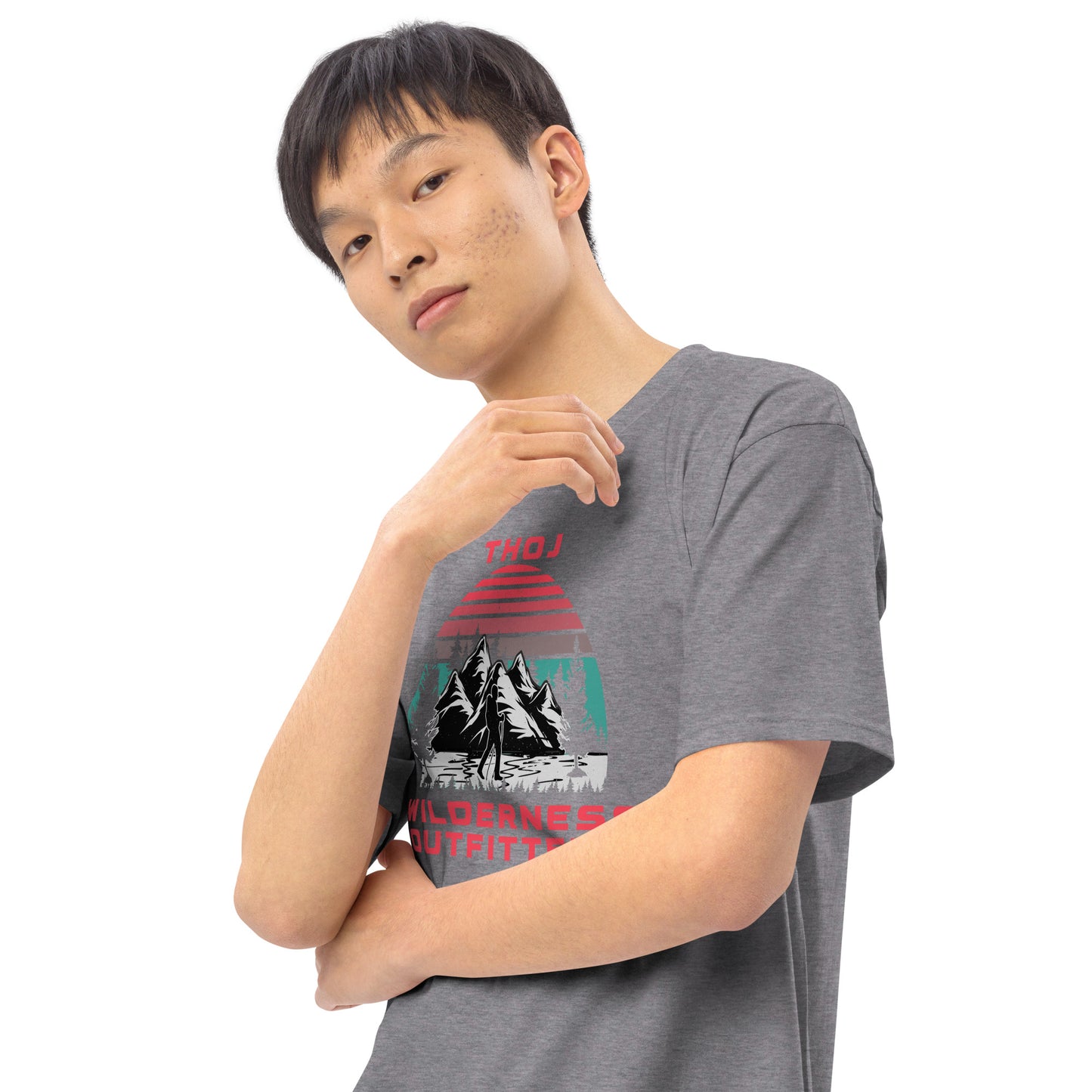 Thoj Wilderness Outfitters Hiker, Men’s premium heavyweight tee