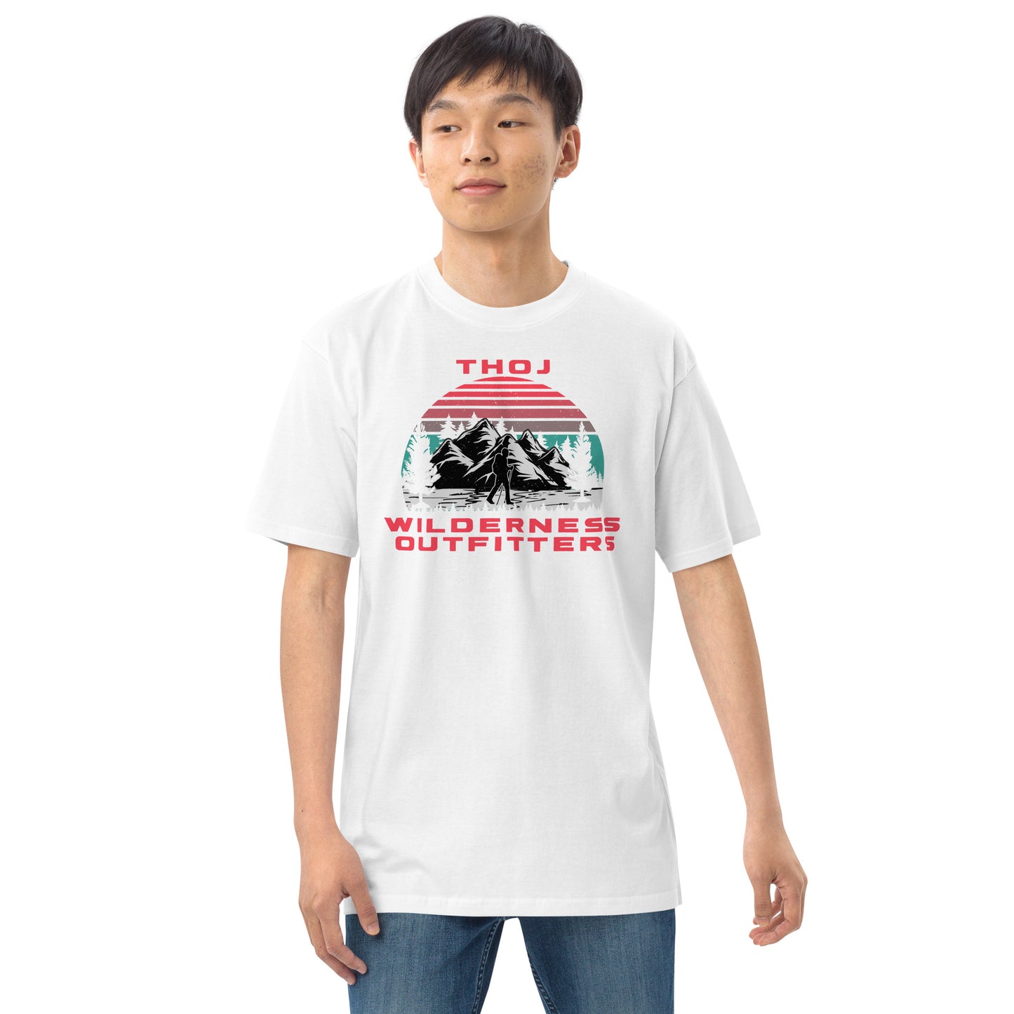 Thoj Wilderness Outfitters Hiker, Men’s premium heavyweight tee