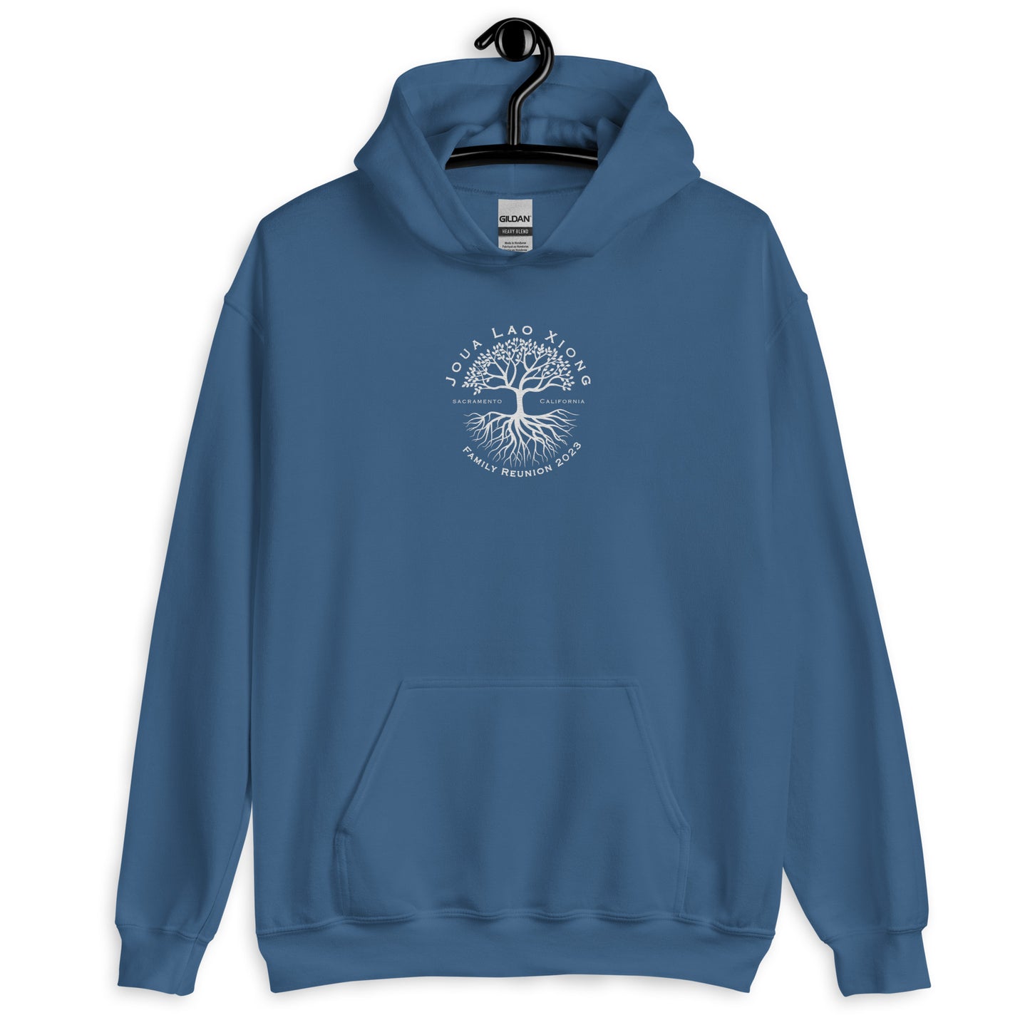 Embordery Center, Joua Lao White-Unisex Hoodie