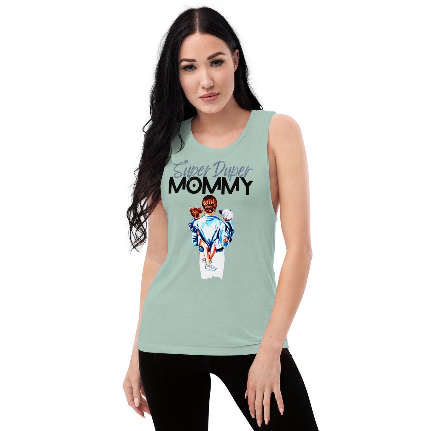 Super Duper Mom, Ladies’ Muscle Tank