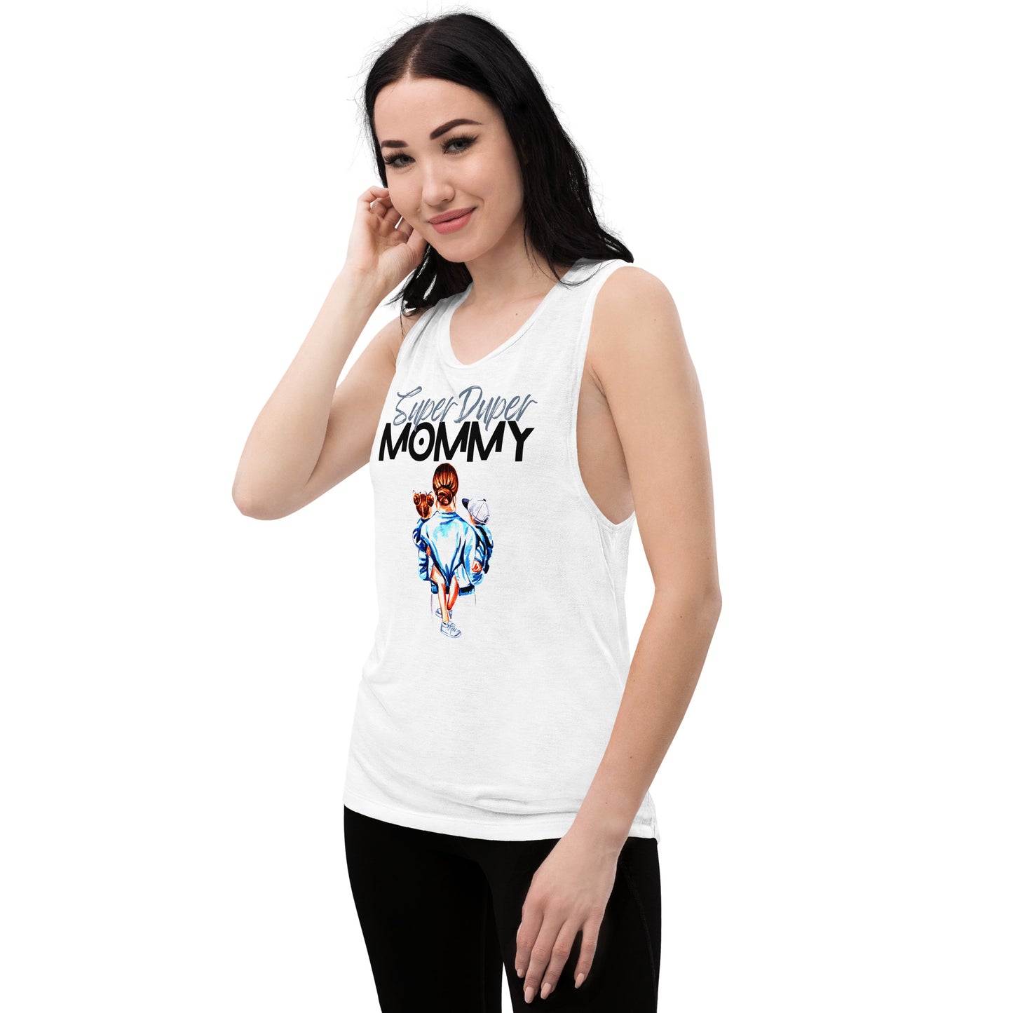 Super Duper Mom, Ladies’ Muscle Tank