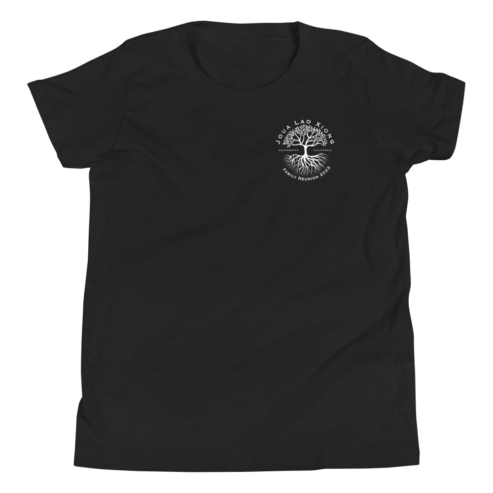 Joua Lao Xiong-White Tree Design-Youth Short Sleeve T-Shirt