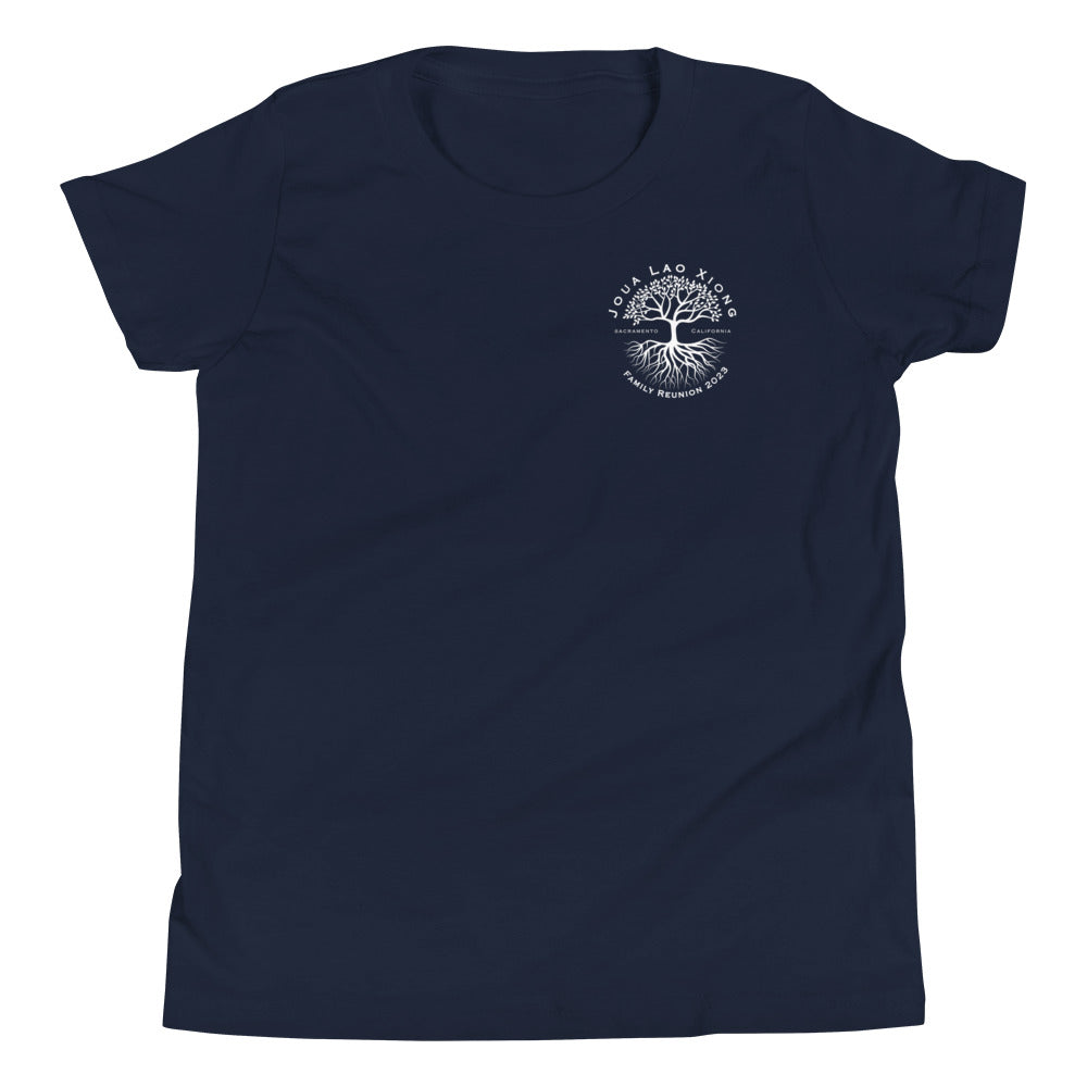 Joua Lao Xiong-White Tree Design-Youth Short Sleeve T-Shirt